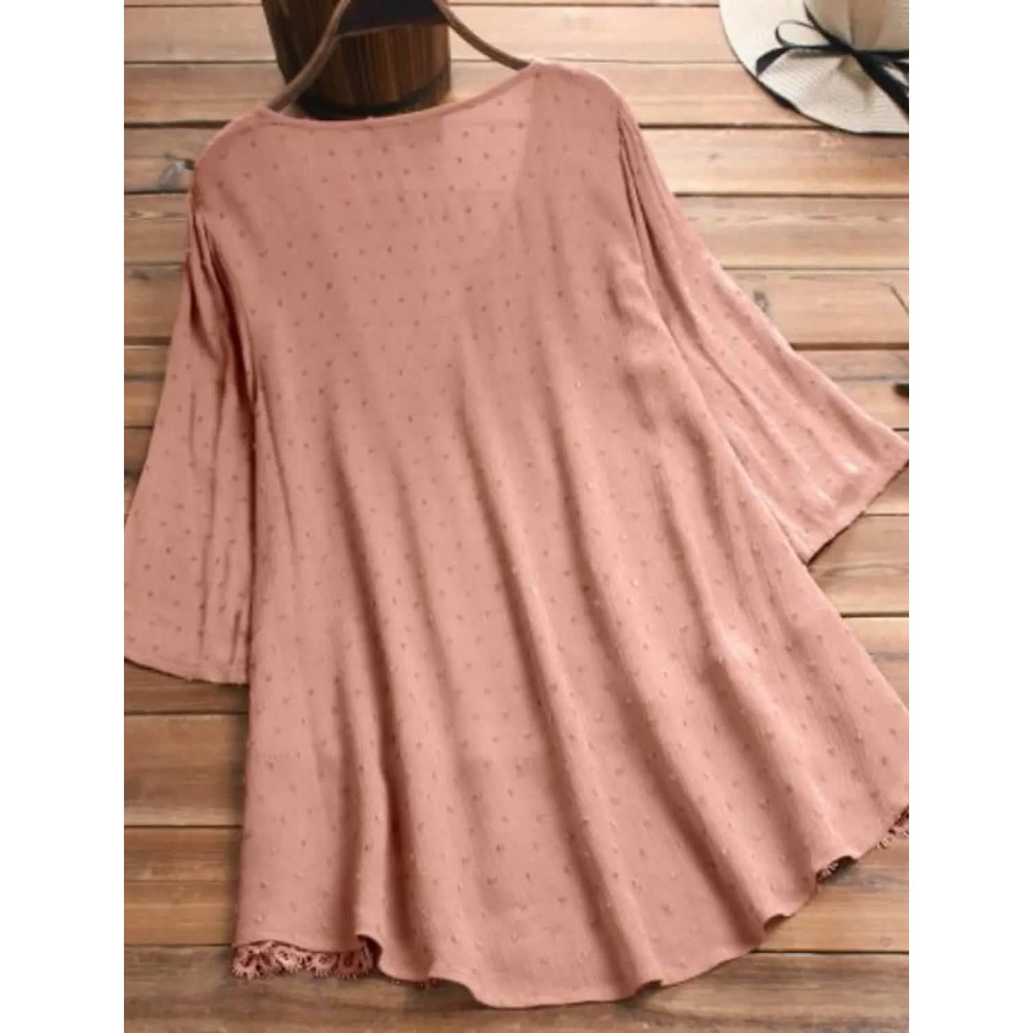 Women's V-Neck Floral Lace Top